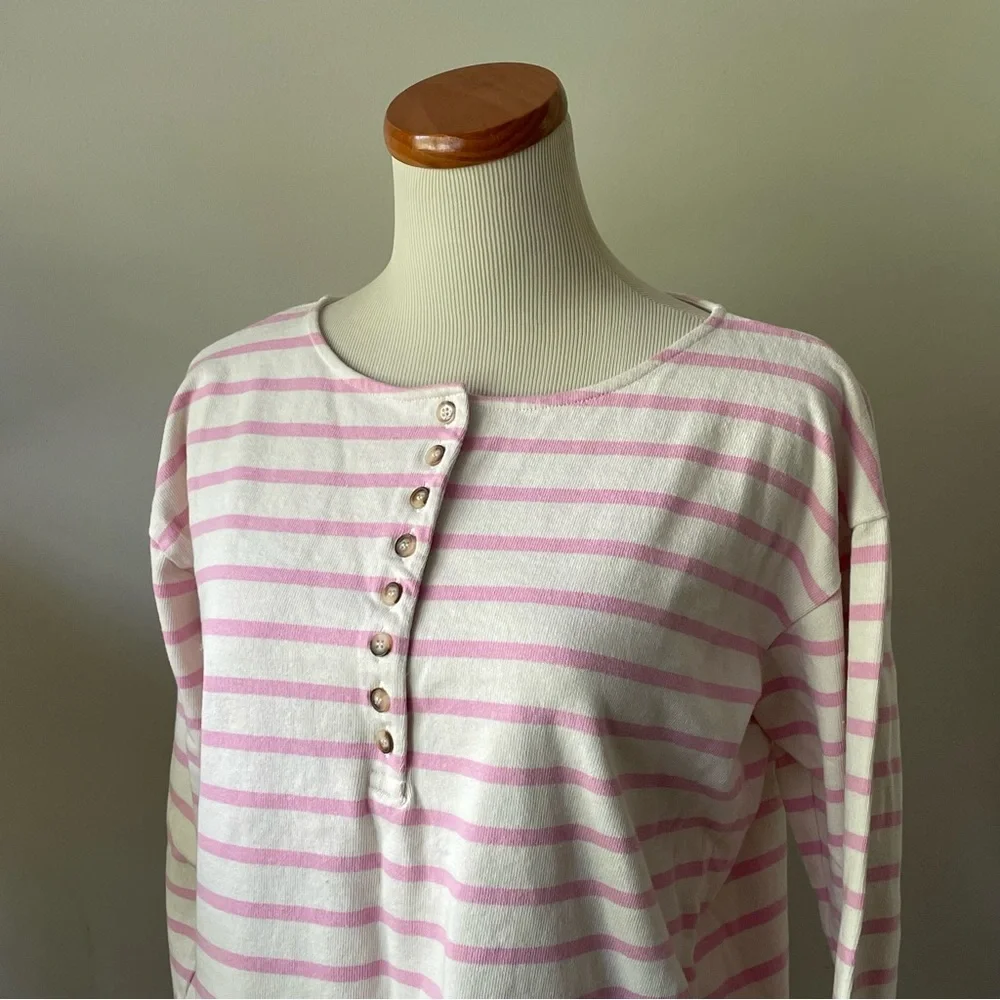 Sezane Pink Striped Top - Picture 5 of 14
